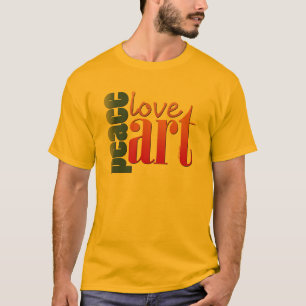 Camiseta Arte II del amor de la paz