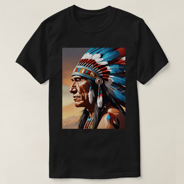 Camiseta Arte indígena nativo americano (Diseño del anverso)
