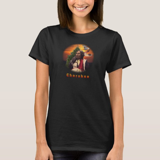 Camiseta Arte indio cherokee (Anverso)