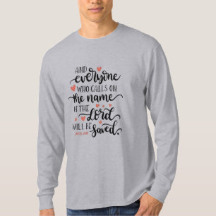 Camiseta Arte inspirado en la escritura de corazones de amo