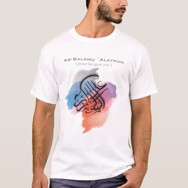 Camiseta Arte Islámico - As-Salamu `Alaykum T-Shirt (Anverso)
