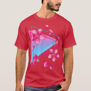 Camiseta Arte Japón de los 90 florece flor Sakura Vaporwave