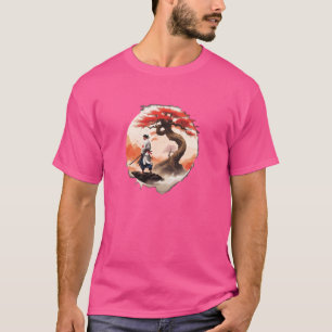 Camiseta Arte japonés: Árbol de vida Paz Aikido Arte de gue