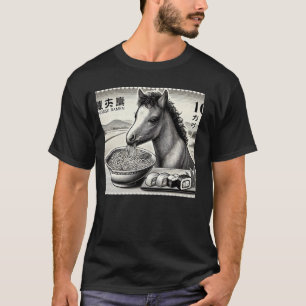 Camiseta Arte japonés clásico Amante de la pasta Lindo potr