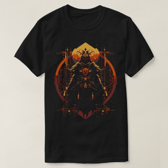 Camiseta Arte japonés de diseño moderno estilo 3 (Diseño del anverso)