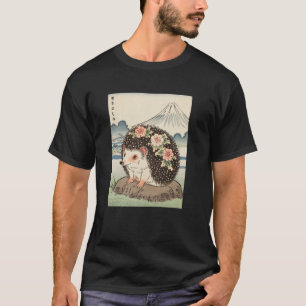 Camiseta Arte Japonés Erizo Kyosai Antiguo Arte Japón