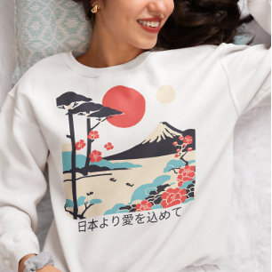 Camiseta Arte japonés Fuji