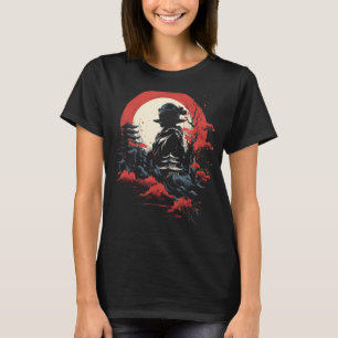 Camiseta Arte japonés Geisha Nihonga Pintura tradicional