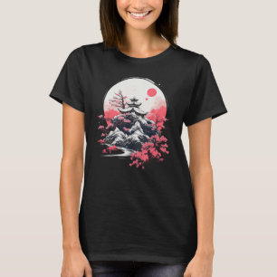 Camiseta Arte japonés Nihonga Pintura japonesa tradicional