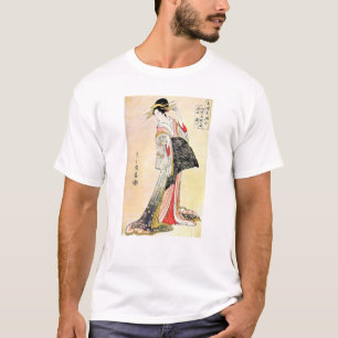 Camiseta Arte japonés oriental clásico fresco del geisha