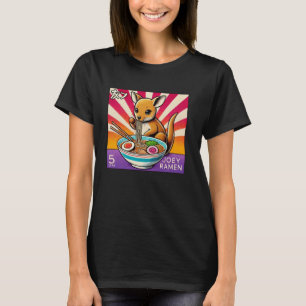 Camiseta Arte japonés puesta de sol canguro australiano lin