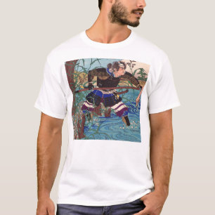 Camiseta Arte japonés - samurai listo para atacar