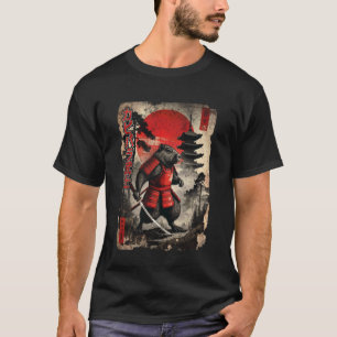 Camiseta Arte Japonés Samurái Ukiyo-e Gráficos Vintage Dive