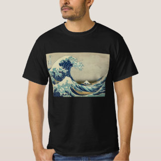 Camiseta Arte japonés vintage, La gran ola de Hokusai