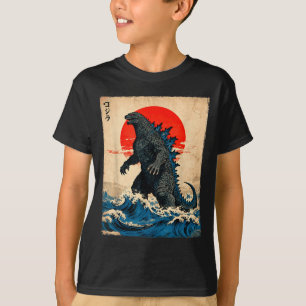 Camiseta Arte japonés vintage monstruo Kaiju