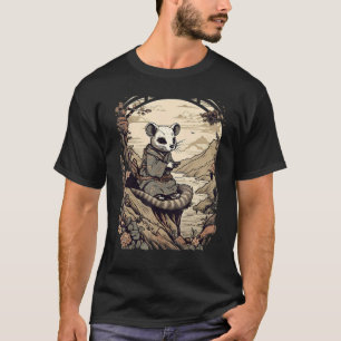 Camiseta Arte japonés vintage Samurai Ferret