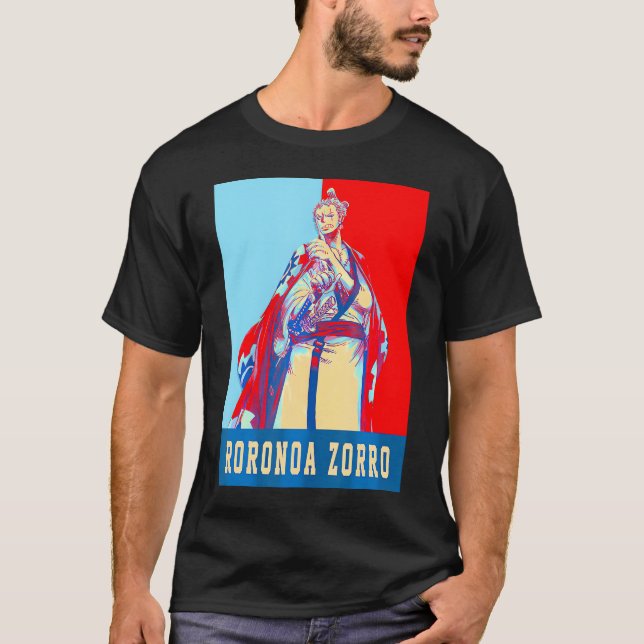 Camiseta Arte japonés Zoro Anime (Anverso)