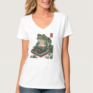 Camiseta arte josias del vector de rana