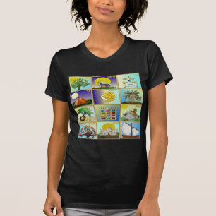 Camiseta Arte Judaica 12 Tribus de Israel