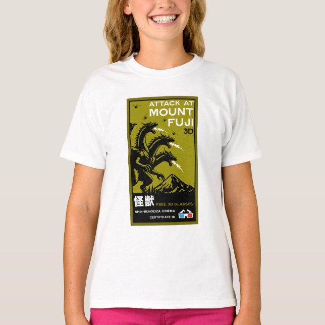 Camiseta Arte kaiju japonés (Anverso)