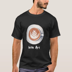Camiseta Arte Latte Amante Del Café Barista Espresso Capuch