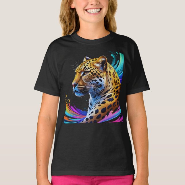 Camiseta Arte leopardo (Anverso)