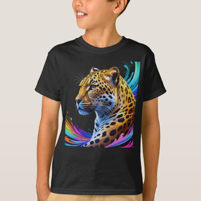 Camiseta Arte leopardo (Anverso)