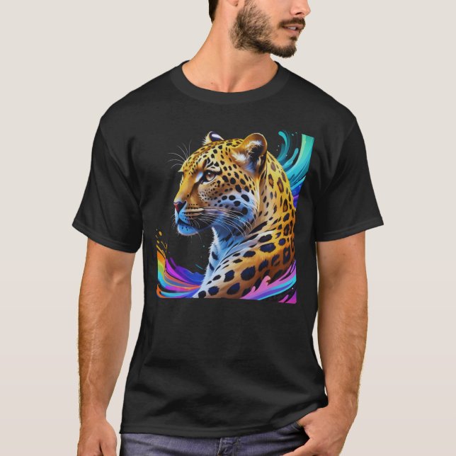 Camiseta Arte leopardo (Anverso)
