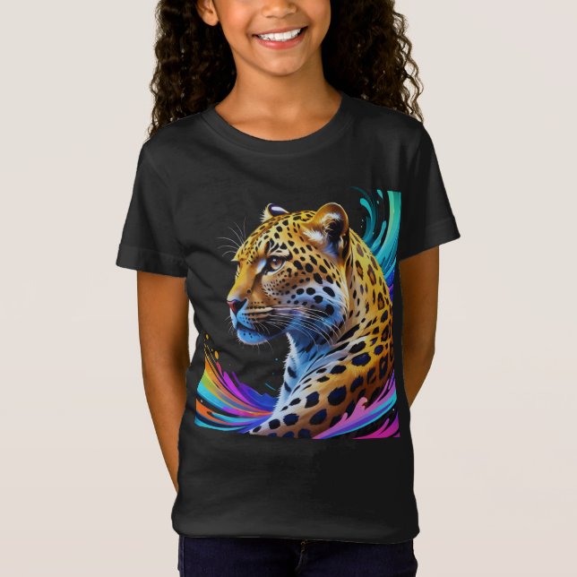 Camiseta Arte leopardo (Anverso)