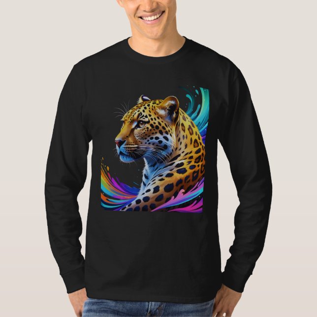Camiseta Arte leopardo (Anverso)