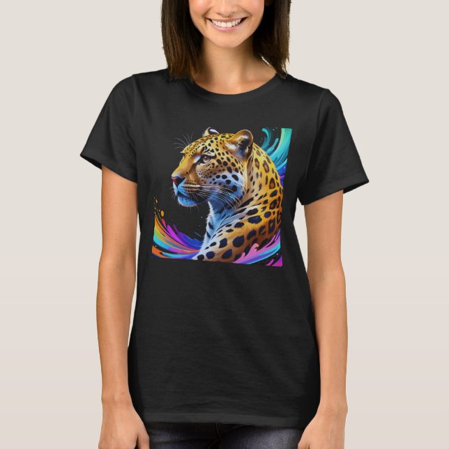 Camiseta Arte leopardo (Anverso)