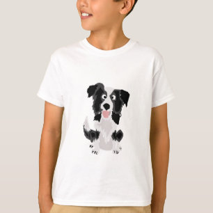 Camiseta Arte lindo de la original del border collie