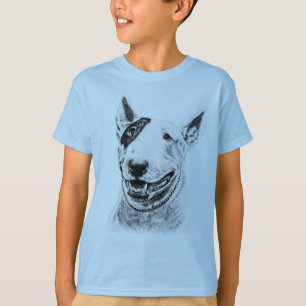 Camiseta Arte lindo del perro de bull terrier