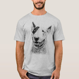 Camiseta Arte lindo del perro de bull terrier