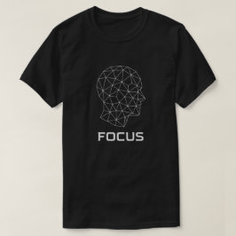 Camiseta Arte lineal de mentalidad geométrica brillante