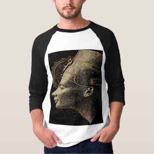 Camiseta Arte lineal de silueta moderna de Nefertiti