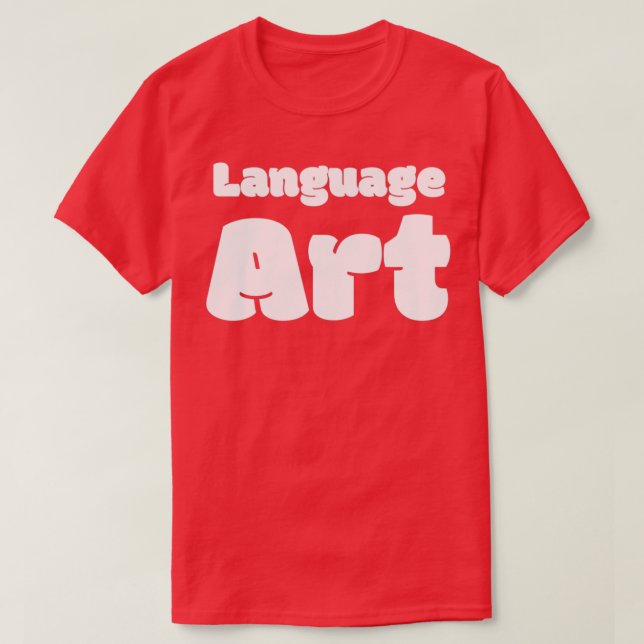 Camiseta Arte lingüístico (Diseño del anverso)