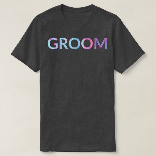 Camiseta Arte Líquido Pour Groom (Diseño del anverso)