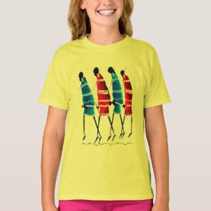 Camiseta Arte Maasai audaz se encuentra con el estilo calle