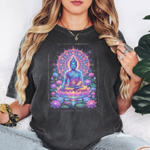 Camiseta Arte Mandala del Loto de Meditación del Buda de Ne