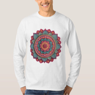 Camiseta Arte Mandala - Diseño en capas vibrante