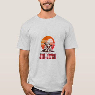 Camiseta arte marcial brasileño personalizable del logo Jiu