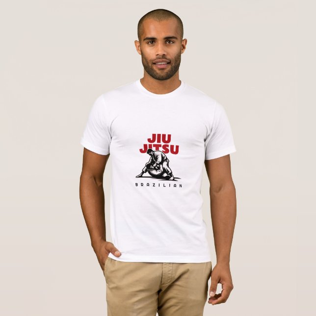Camiseta arte marcial brasileño personalizable Jiu-jitsu (Anverso completo)