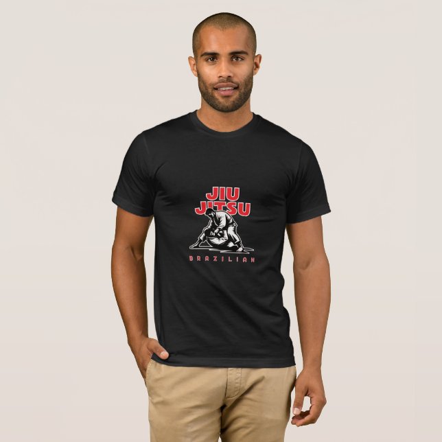 Camiseta arte marcial brasileño personalizable Jiu-jitsu (Anverso completo)
