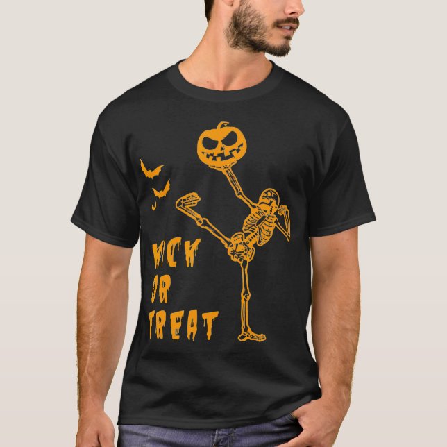 Camiseta Arte marcial de Halloween Taekwondo Karate kungfu (Anverso)