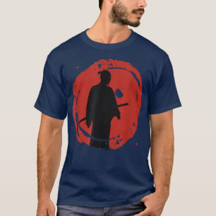 Camiseta Arte Marcial gráfico japonés: Sunset Samurai sangr