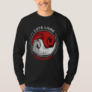 Camiseta Arte marcial Luta Livre Retro lucha en tren Yin Ya