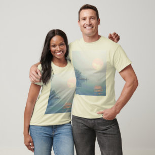 Camiseta Arte matutino pacífico de invierno