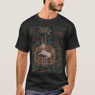Camiseta Arte medieval de unicornio: Unicornio descansa en
