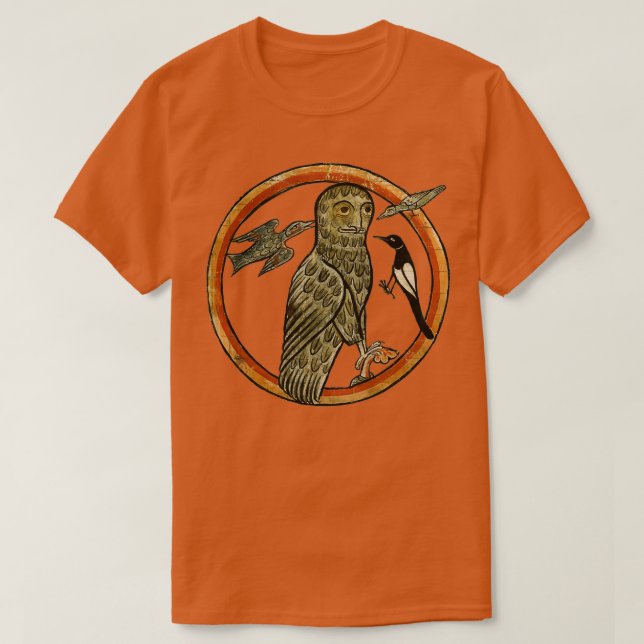 Camiseta arte medieval extraño 2 (Diseño del anverso)